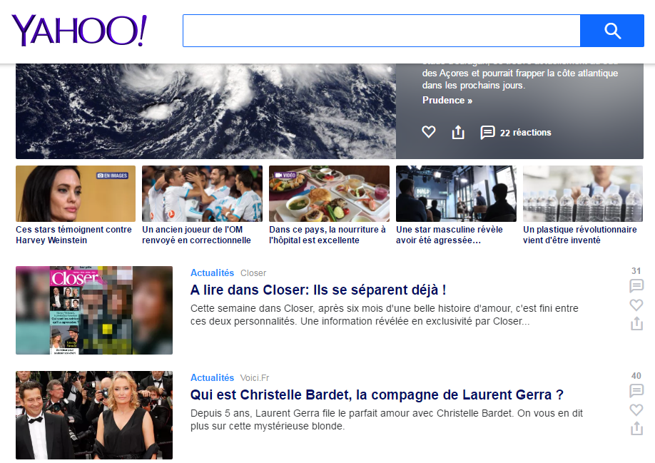 雅虎法国 Fr Yahoo Com 爱站网站排行榜